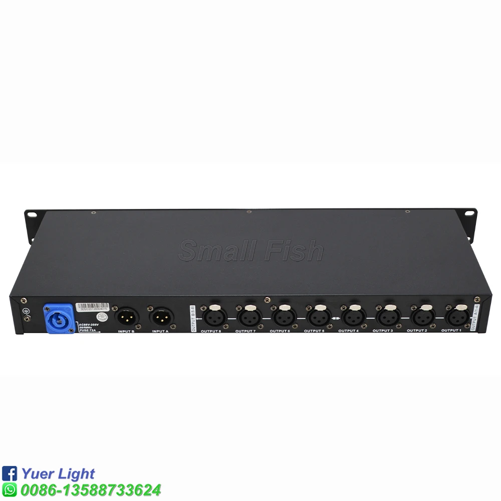2 Упак. Контроллер сценических огней DMX512 разделитель света усилителя сигнала 8DX2DU