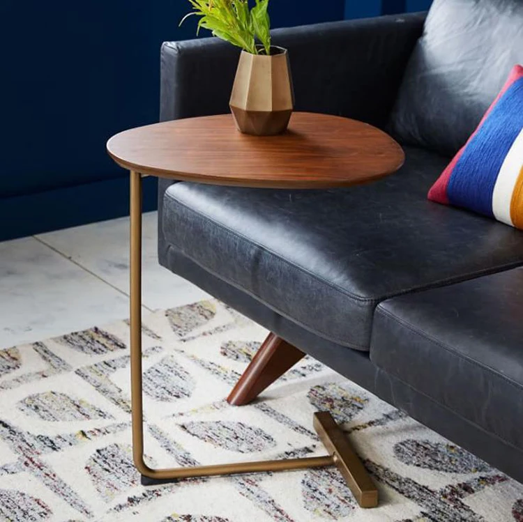 

Креативный овальный диван для гостиной, боковой журнальный столик, угловой прикроватный столик для спальни, стол для чтения, домашняя мебел...