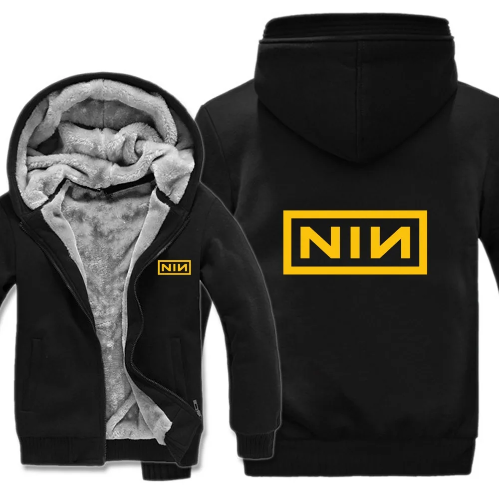 

Nin Nine Inch Nails Hoodies Men Fashion Coat Pullover Wool Liner Jacket Nin Nine Inch Nails Sweatshirts Hoody