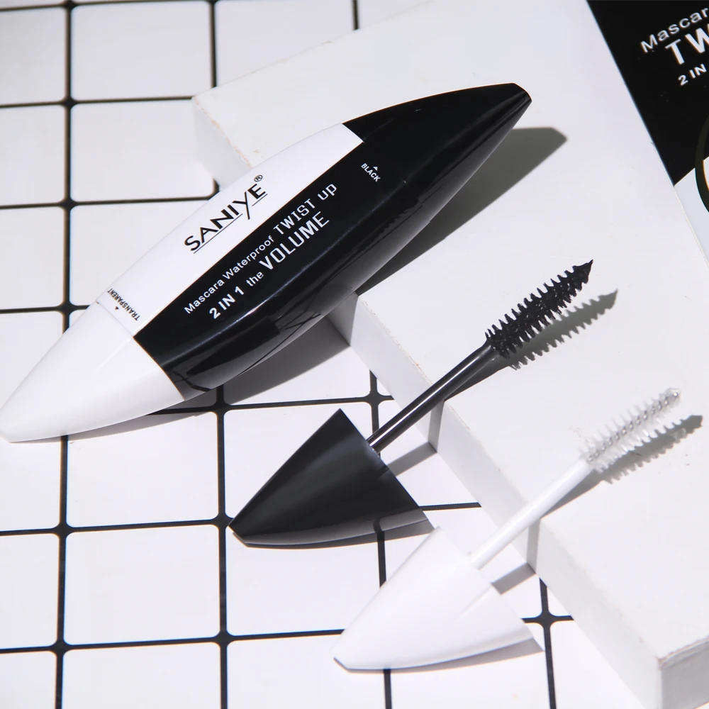 SANIYE тушь для ресниц с двойной головкой косметика водостойкая наращивания