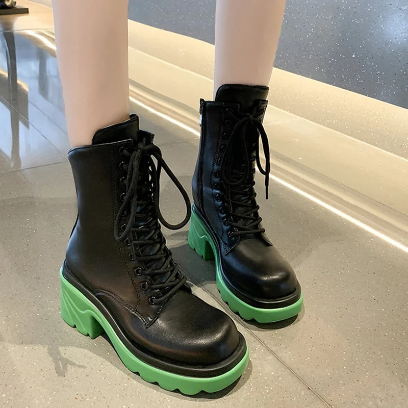 

Женские ботильоны Rimocy, на высоком каблуке, с перекрестными ремешками, на квадратном каблуке, с круглым носком, на молнии, короткие, осень 2021