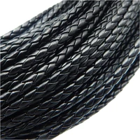 5m 346mm genuine pu braided leather cord strips for diy pendant neck bracelet thread jewelry making supplies crafts wholesale