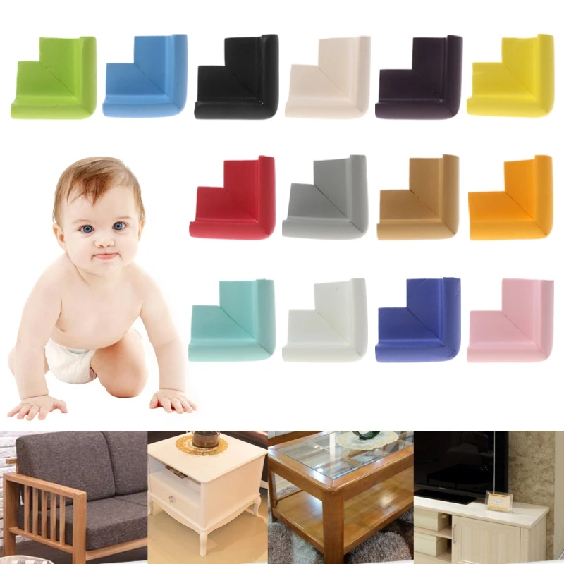 

10Pc Baby Safety Corner Desk Guards Rubber Table Protection Kids L Shaped Soft Edge