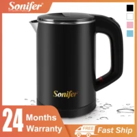 Travel Electric Kettle Tea Coffee 0.6L Mini Stainless Steel Cordless Portable  Kettle 800W For Hotel Family Trip Pot Sonifer