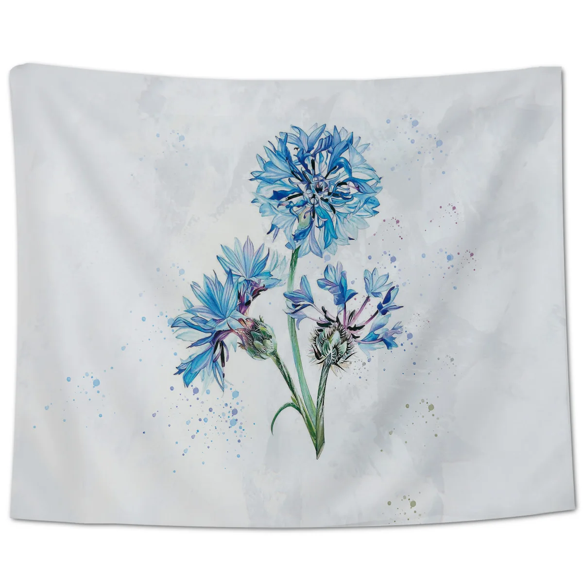 Водная Цветовая стильная Голубая Гортензия гобелен настенный Декор стены