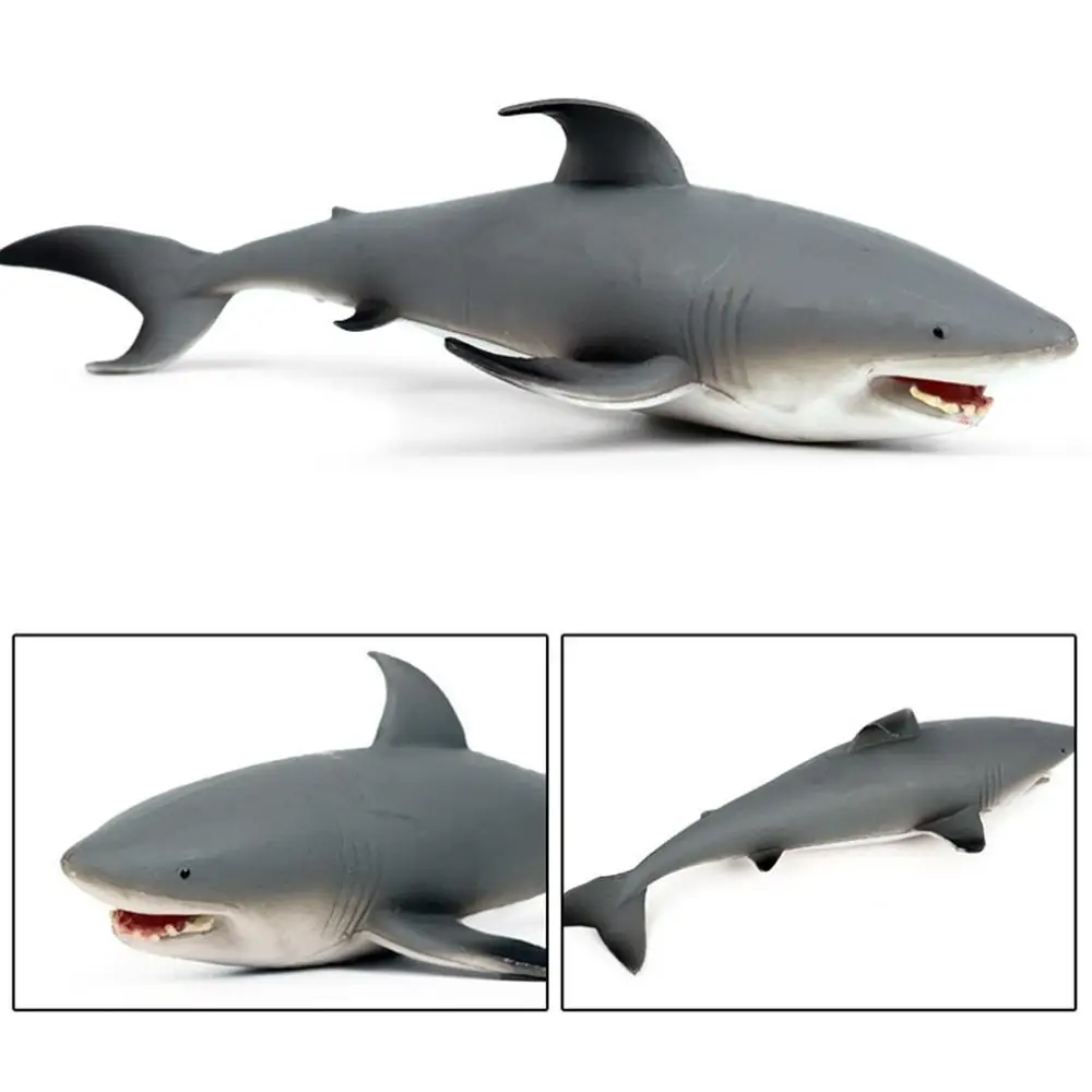 

Kids Simulation Ocean World Wild Animal Shark Plastic Model Static Solid Model Toys Ornaments Decoration For Children