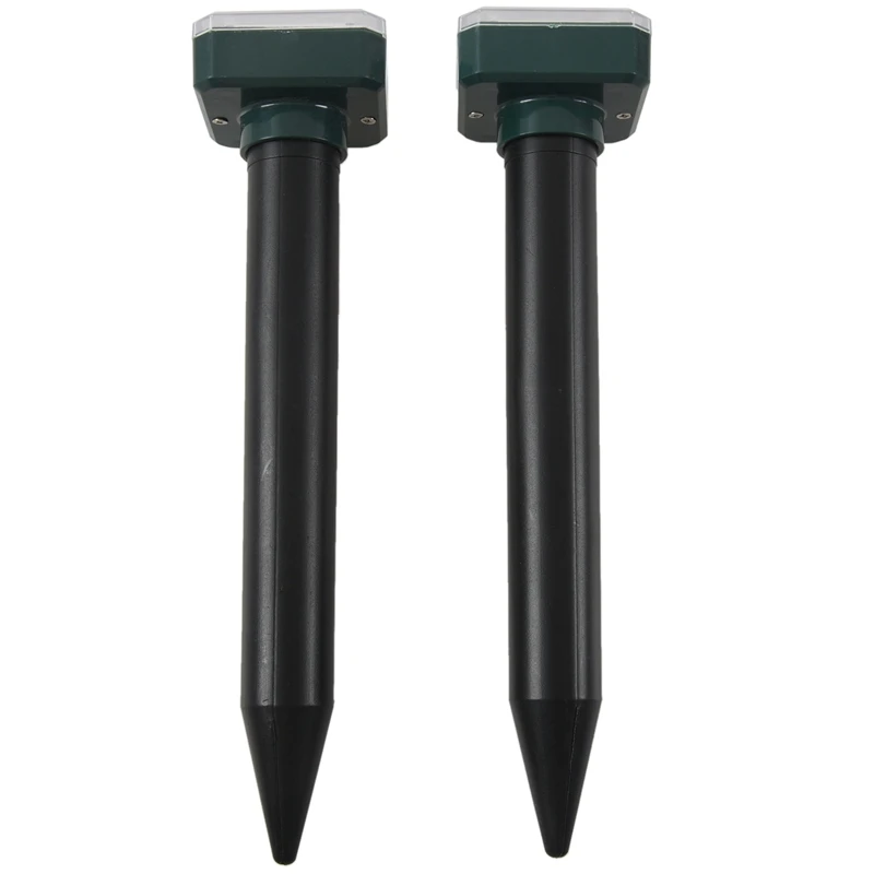 2 Pieces Solar Sonic Mole Repellent Vole Deterrent Chaser Spike | Дом и сад