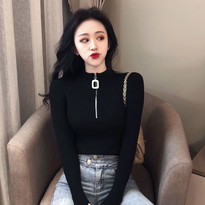 

Осень 2021, зимний свитер, женские топы, вязаный пуловер, женская мягкая теплая толстая верхняя одежда