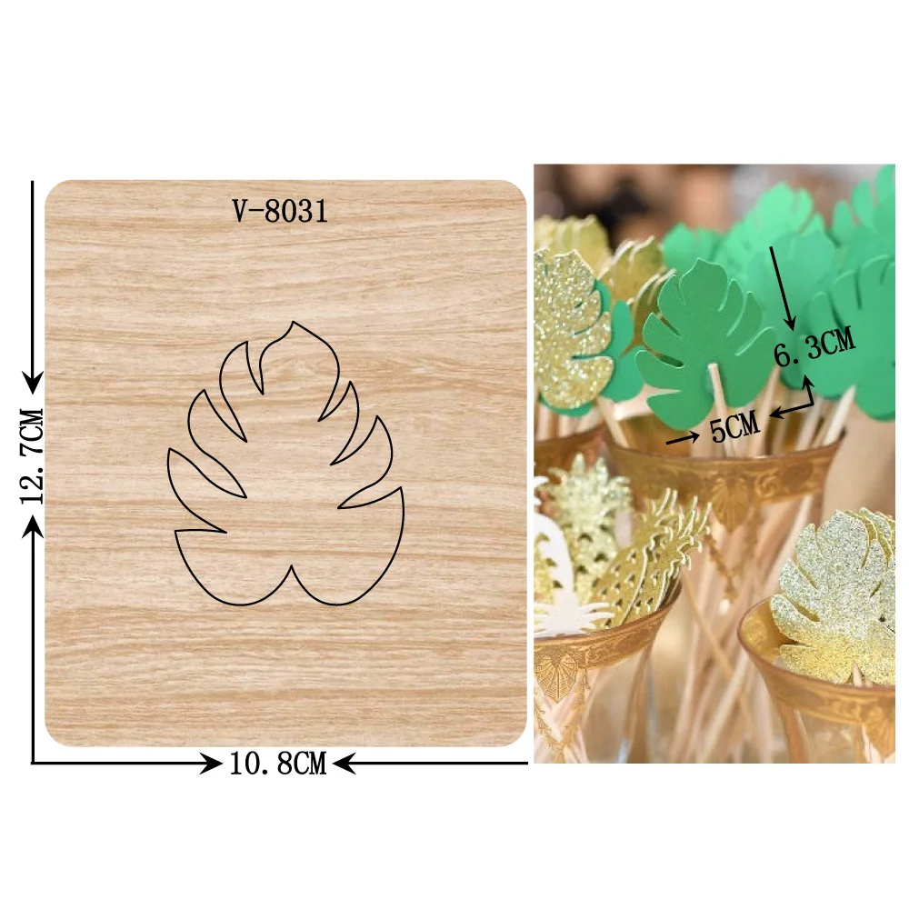 

New card leaf wooden dies cutting dies for scrapbooking Multiple sizes V-8031
