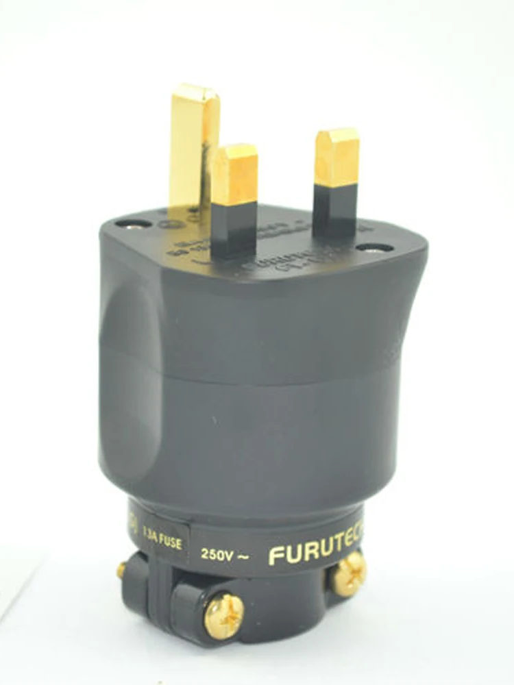 One Piece FI UK 1363 (G) золотой сетевой штекер аудиоштепсельная вилка UK|power plug|uk power plugmains plug