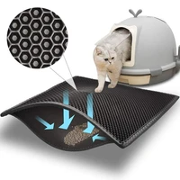 pet product bed for cats house clean mat double layer litter cat bed pads trapping pets litter box mat pet cat litter mat