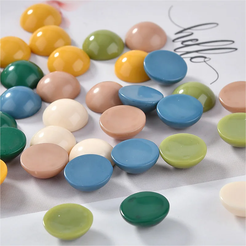 Серьги-бини из японской смолы полукруглые серьги материал DIY клипсы ювелирный