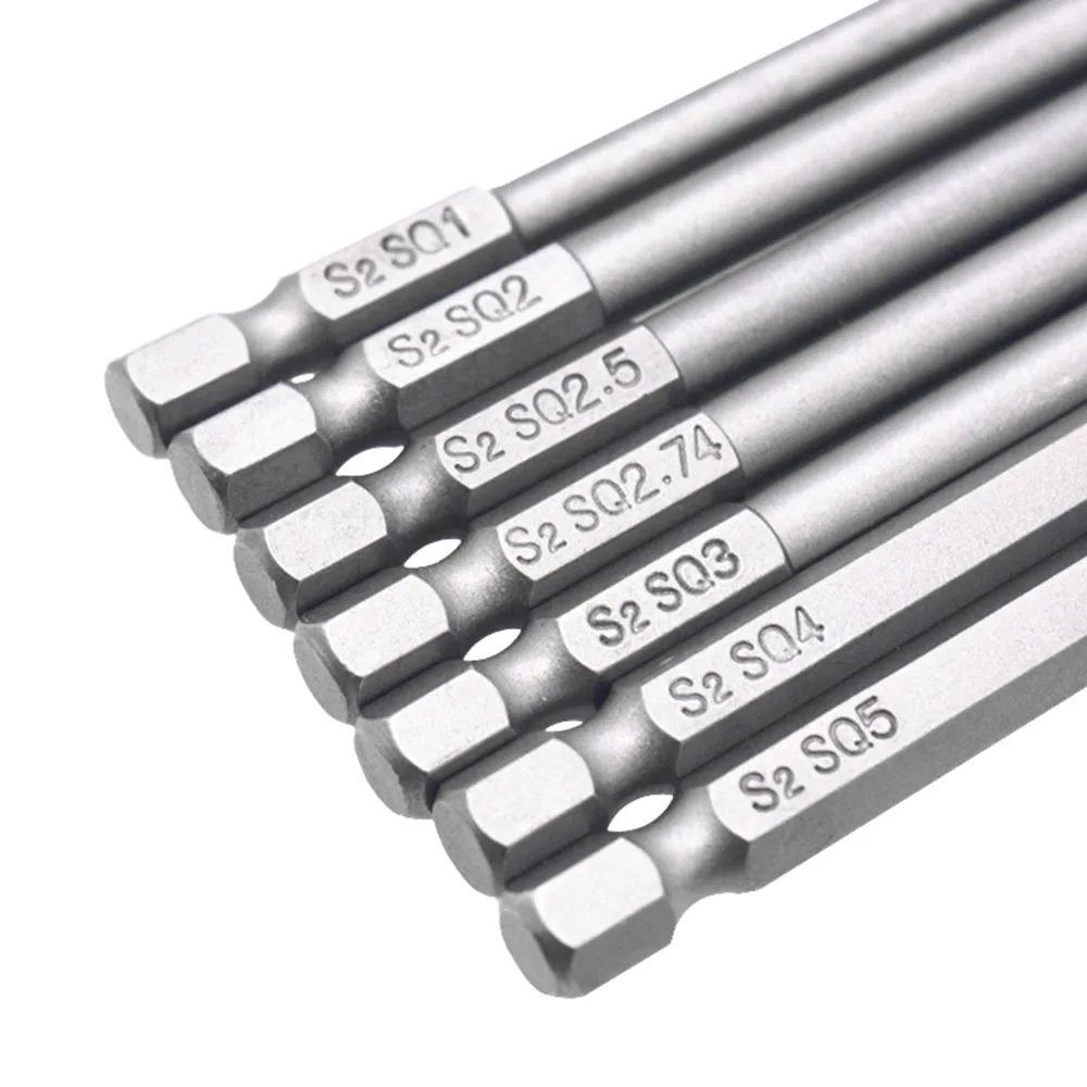 7 шт 1/4 \ &quotМагнитная головка анти-скольжение S2 Хромированная Сталь Torx отвертка