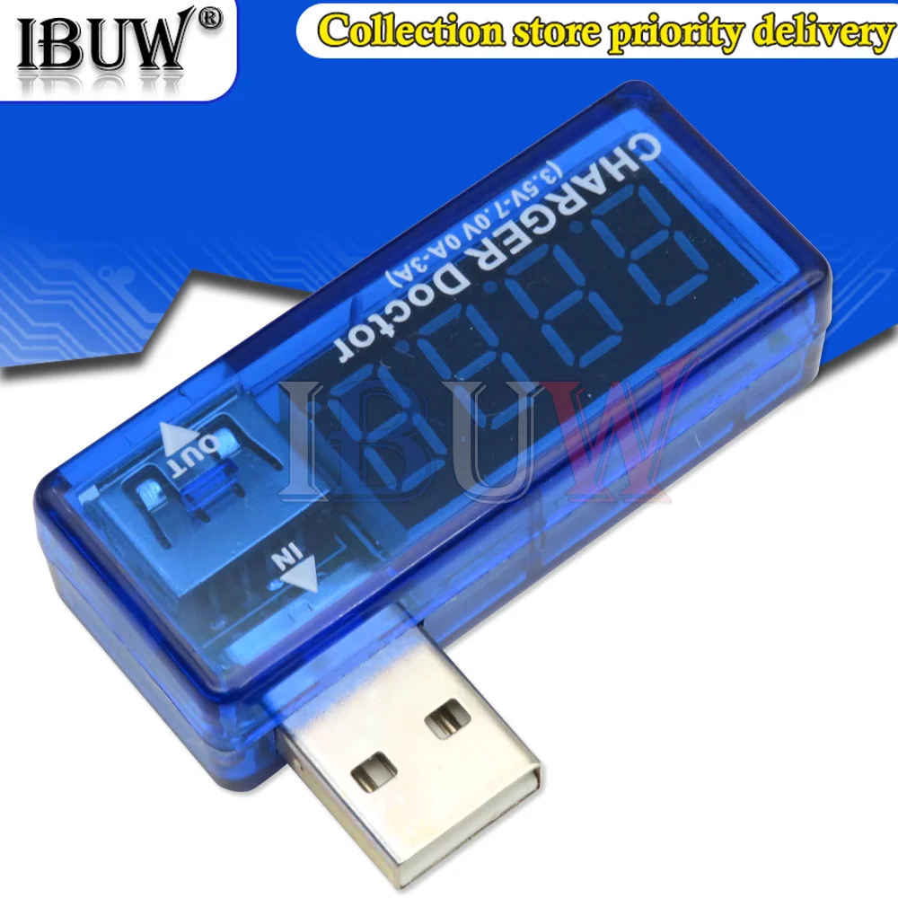 Цифровой USB тестер напряжения измеритель и силы тока для мобильного телефона с