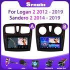 Srnubi 2 Din Android 10 автомобильный радиоприемник мультимедийный плеер для Renault Logan 2 2012 - 2019 Sandero 2 2014 - 2019 GPS навигация RDS DVD