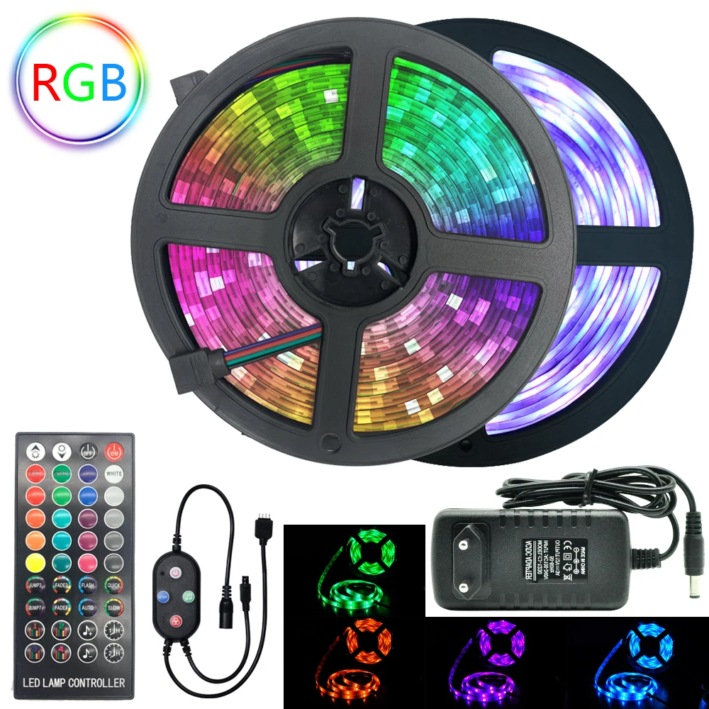 

Led Strips 5050 RGB 2835 DC 12V Flexible Tape Led Ribbon Led Strip Light 5M 10M 15M 20M With Phone Bluetooth APP For Christmas
