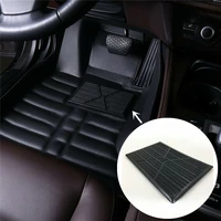 car carpet plate floor pad heel foot mat pedal patch cover black pvc waterproof non slip foot pad patch decorative cover