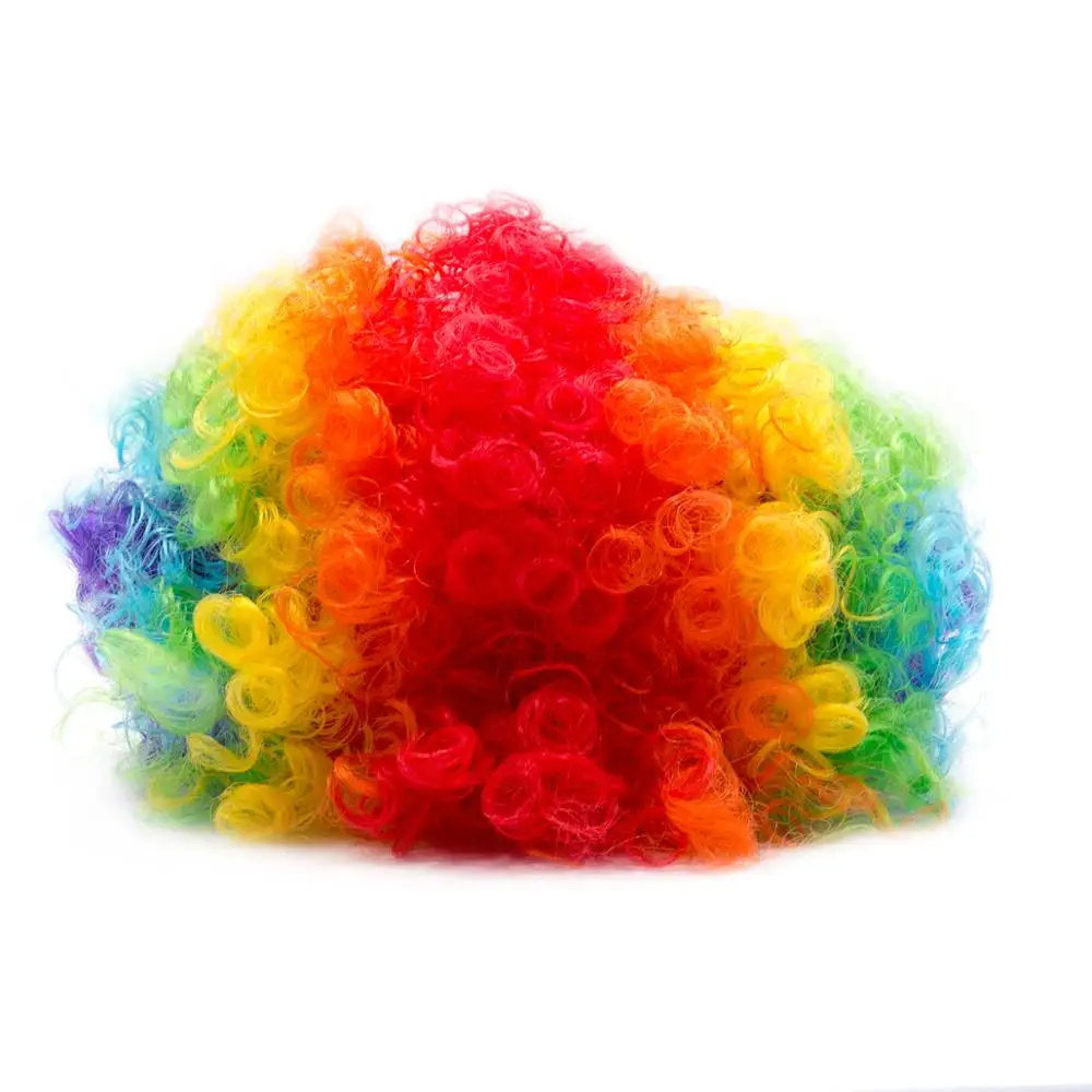 Парик для Хэллоуина со смешными цирковыми клоунами взрывчатые колпачки