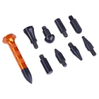 Ручка для уплотнения вмятин GLCC PDR, набор инструментов для удаления вмятин на кузове автомобиля, с 5 насадками