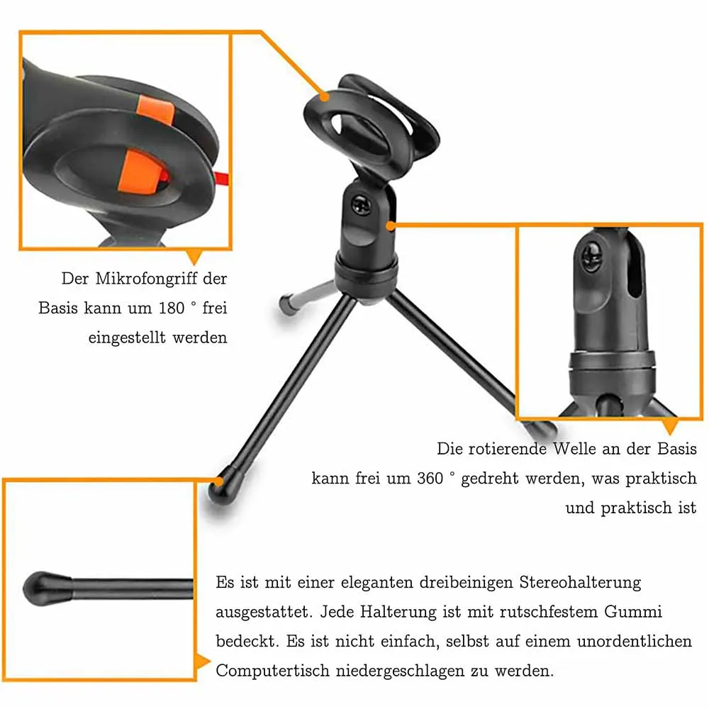 Профессиональный конденсаторный микрофон Звуковой Подкаст Студийный 3 5 для ПК |