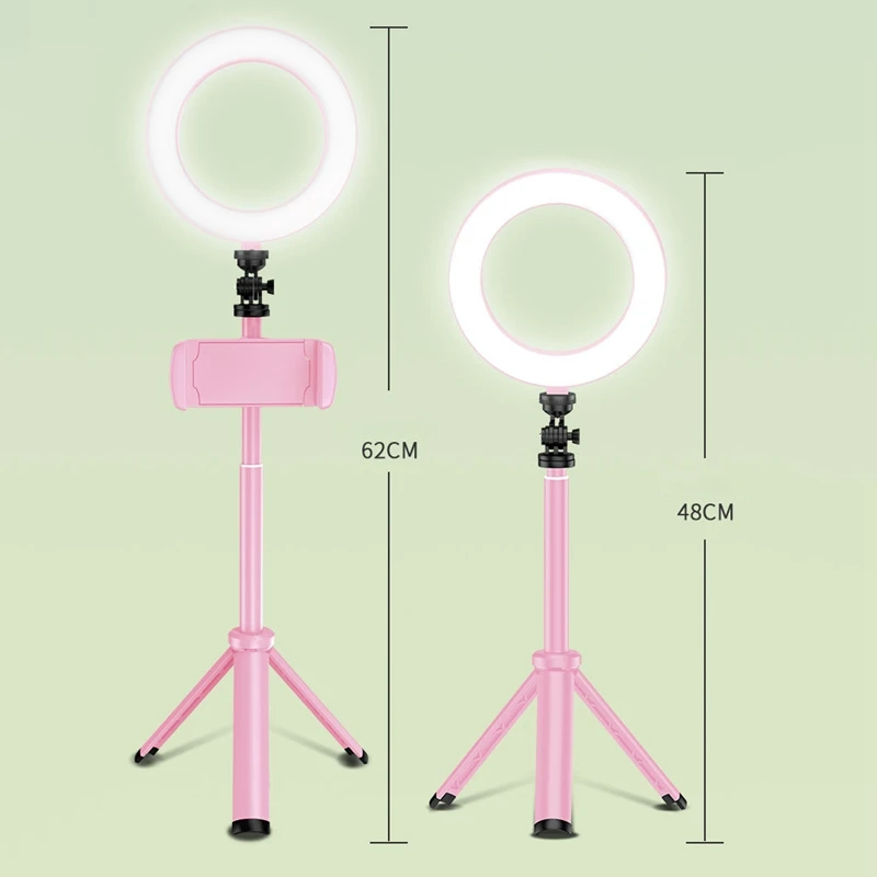 

LED Ring Light Mobile Phone Live Beauty Light for Youtube Makeup Live Fill Light Tripod for Phone with Ring Light