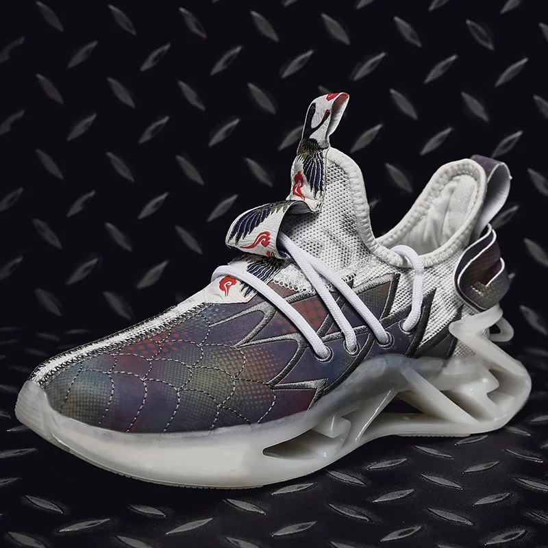 Кроссовки для бега на открытом воздухе летающие тканые удобные мужские