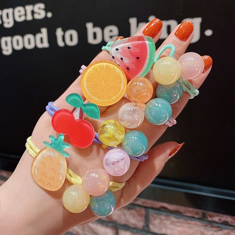 

Корейский повязка на голову с фруктами, Ins, Детский жакет из денима для девочки; Интернет знаменитости Резиновая лента головной убор небольш...