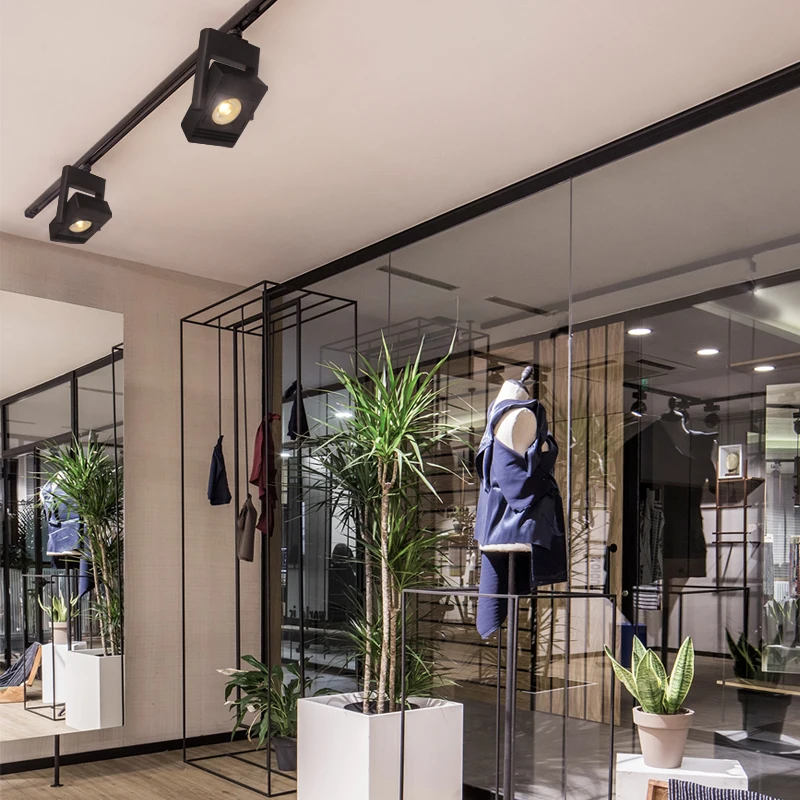 Светодиодный светильник дорожка для гостиной черный 2 провода рельсовый ing белый