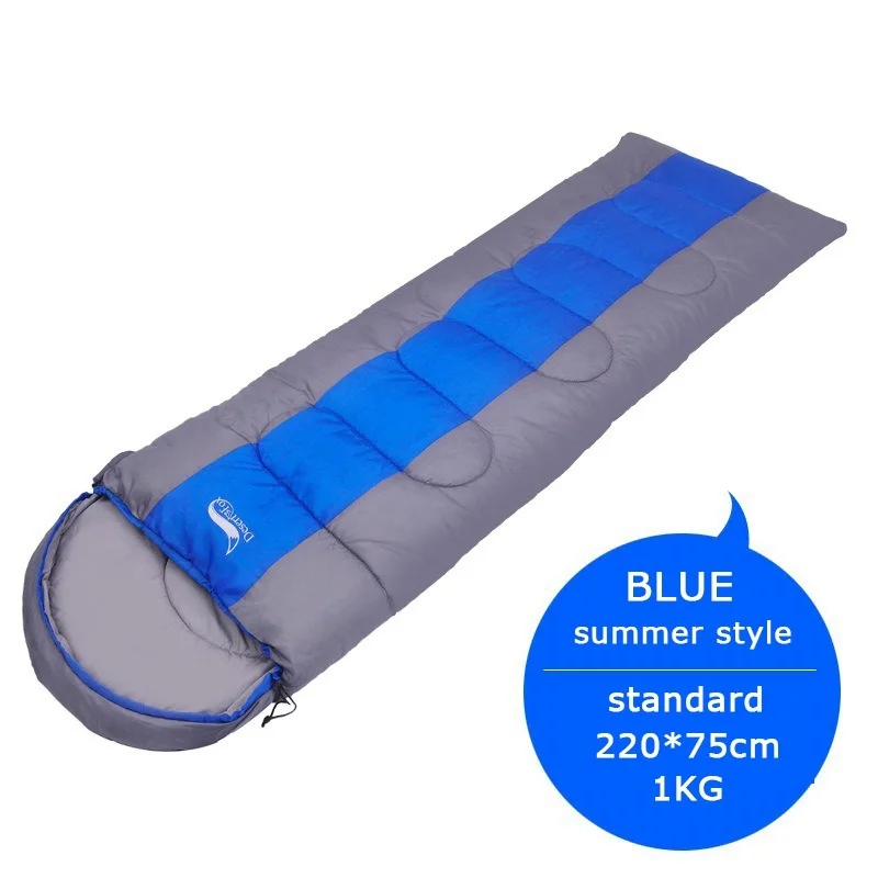 Blue 1KG Кемпинг спальный мешок 1~ 2 кг легкий 4 сезона теплый и холодный конверт альпинизмом спальный мешок для путешествий на открытом воздухе Пешие прогулки - Цвет: Blue 1KG