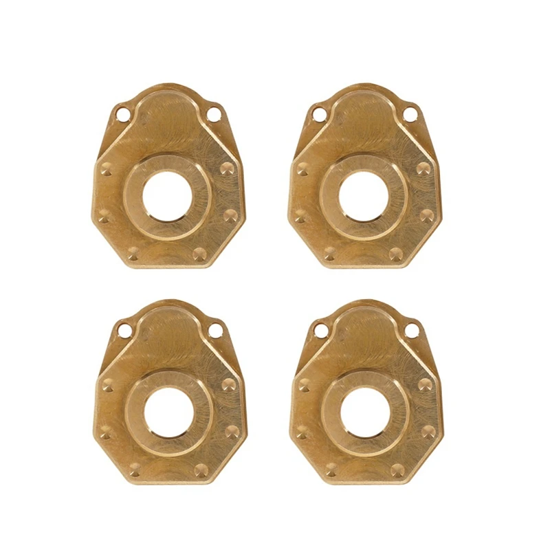 

4 Pcs Heavy Duty Brass Steering Knuckle Portal Cover Counterweight for 1/10 RC Crawler Traxxas TRX4 TRX-4