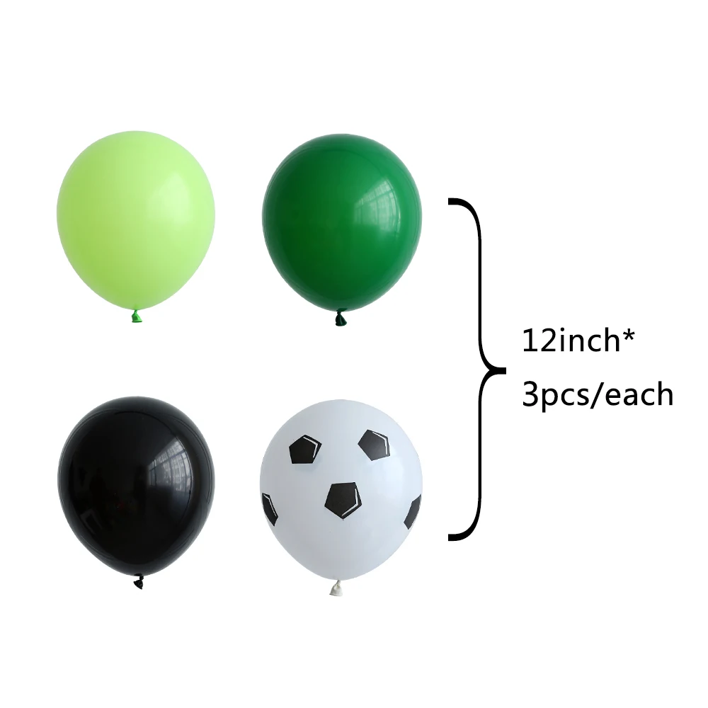 1 комплект 12 дюймовые плотные футбольные мячи латексные шары шт. украшения для