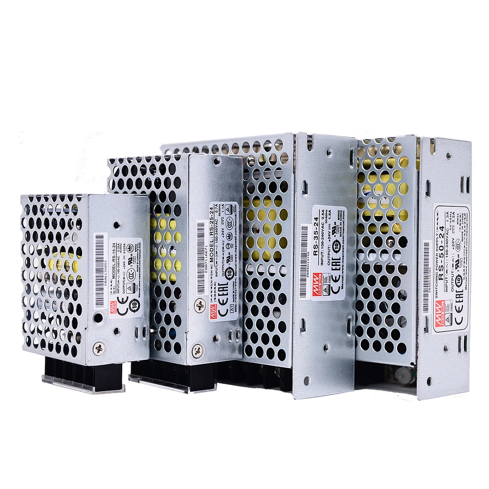 Источник питания с одним выходом MEAN WELL RS-15 RS-25 RS-35 RS-50 3 В 5 12 15 24 48 Meanwell | Обустройство