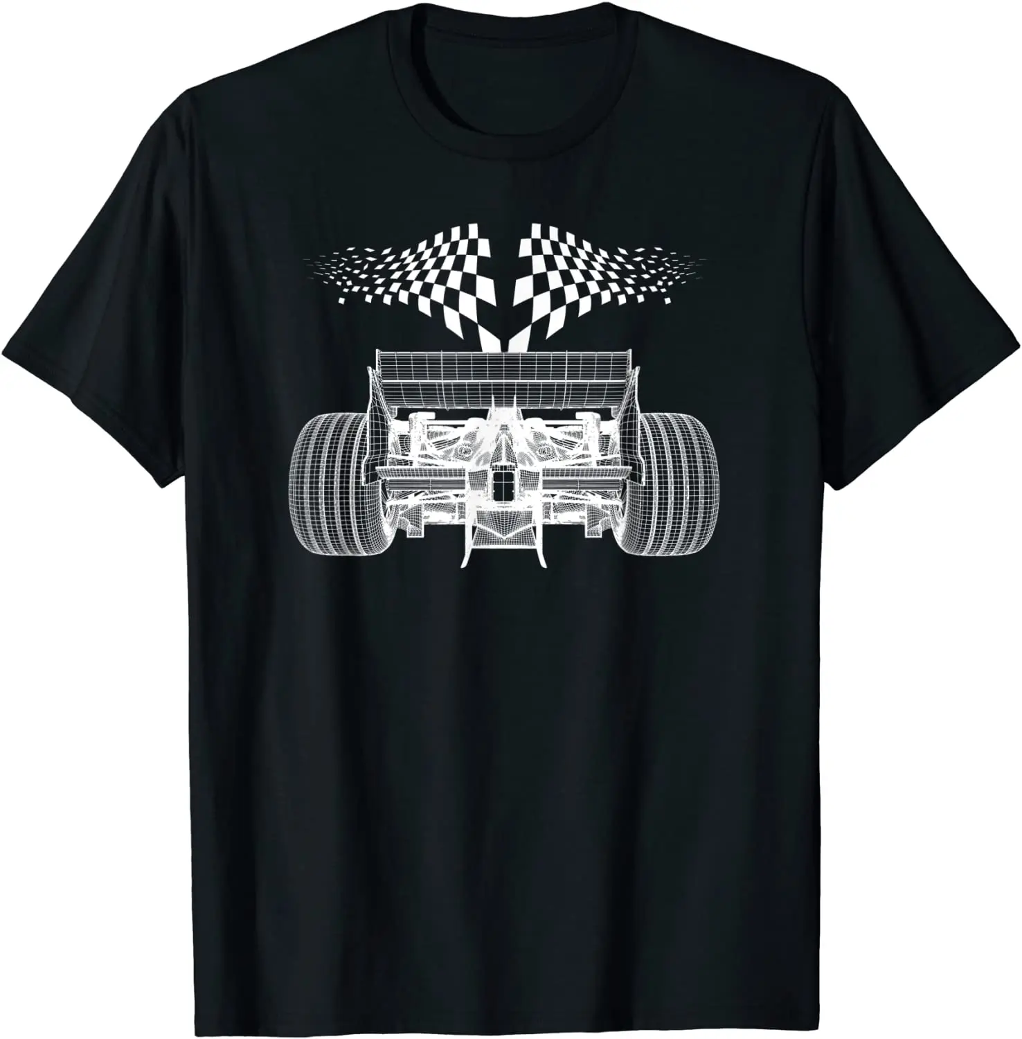 

Formula Racing Car Silhouette Mechanical Engineer Racer Fan T-Shirt Men's T-shirt