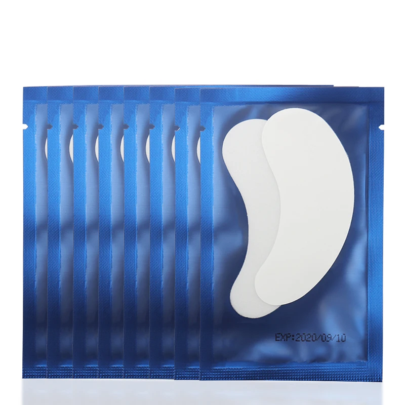 50 пар без ворса под глазные гель патчи кривые Искусственные ресницы удлинитель