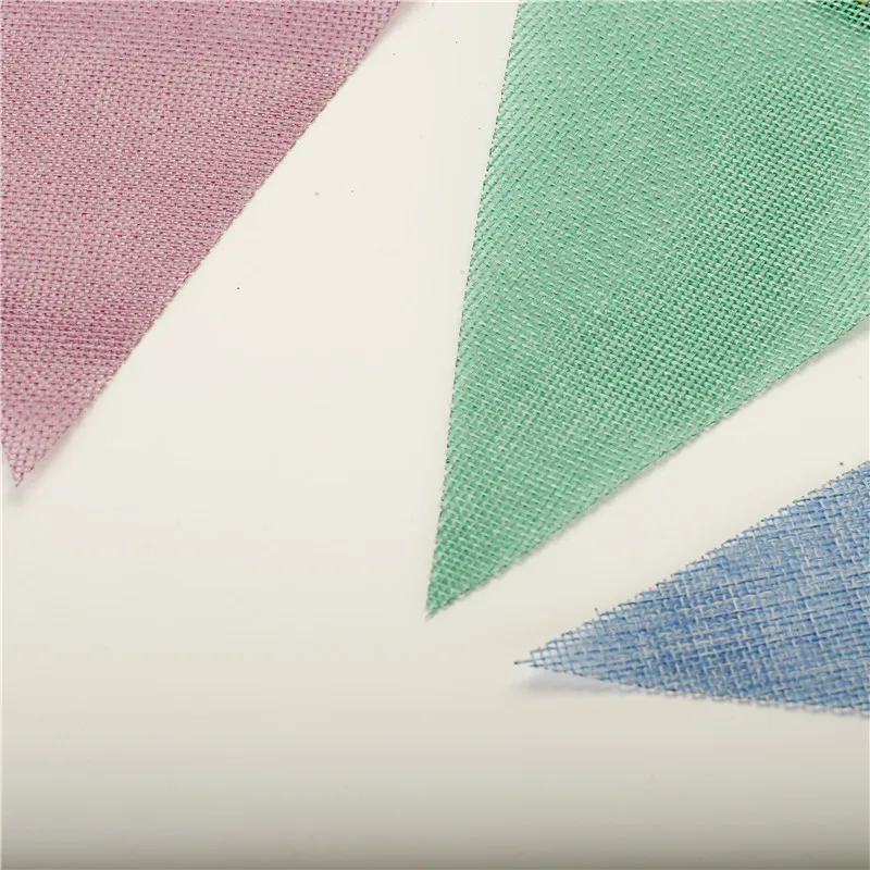 

4m Flags Cotton Fabric Cloth Banners Wedding Bunting Decor Birthday Party Baby Shower Garland Tent Christmas Decoration