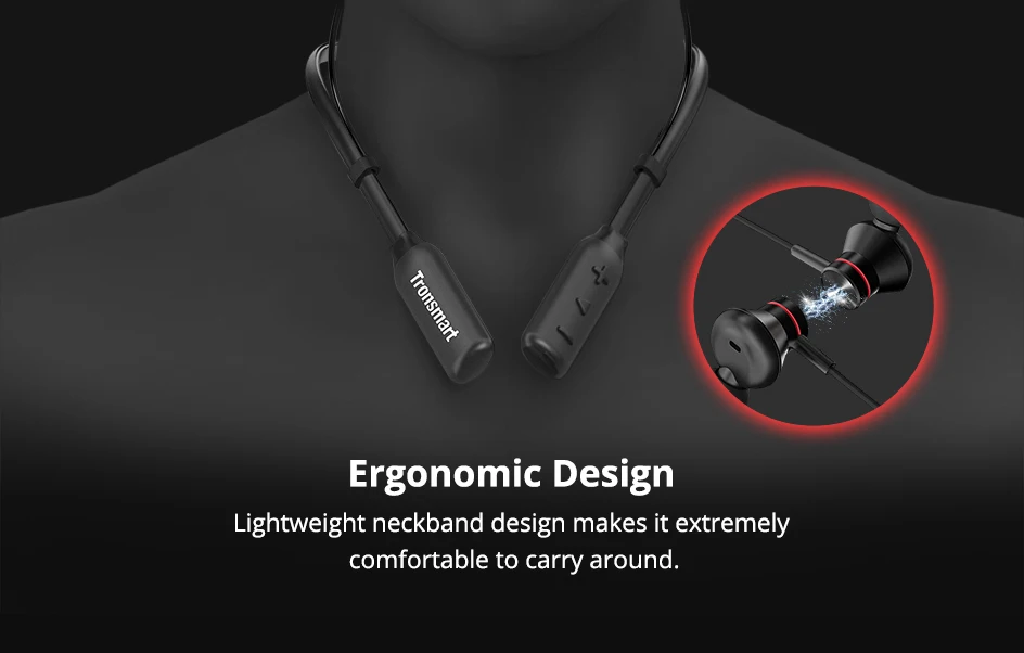 Обновленный Tronsmart S2 Plus Bluetooth 5,0 наушники с чип Qualcomm глубокий бас Голосовое управление беспроводная гарнитура для iOS Android