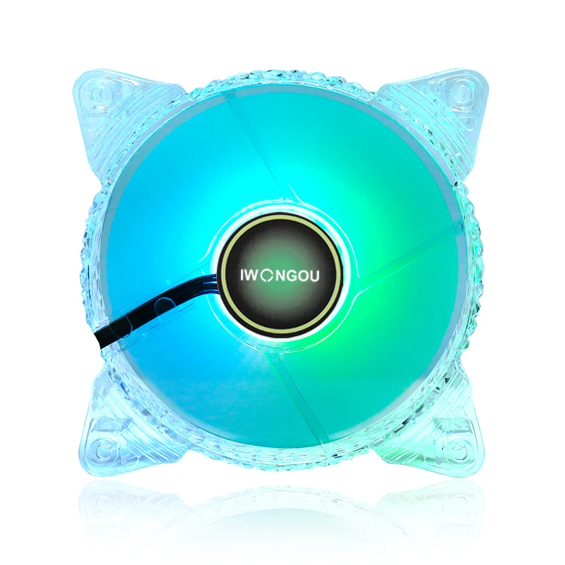 IWONGOU RGB Fans PC Controller Cooling Fan 120mm 12V Cooler 5 Pack 6 pack Diamond aperture with 4 Screws Computer Case | Компьютеры и