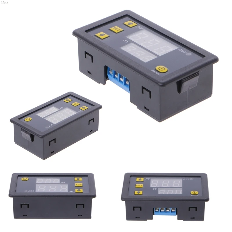 Релейный модуль с задержкой синхронизации 12 В цифровой светодиодный таймер