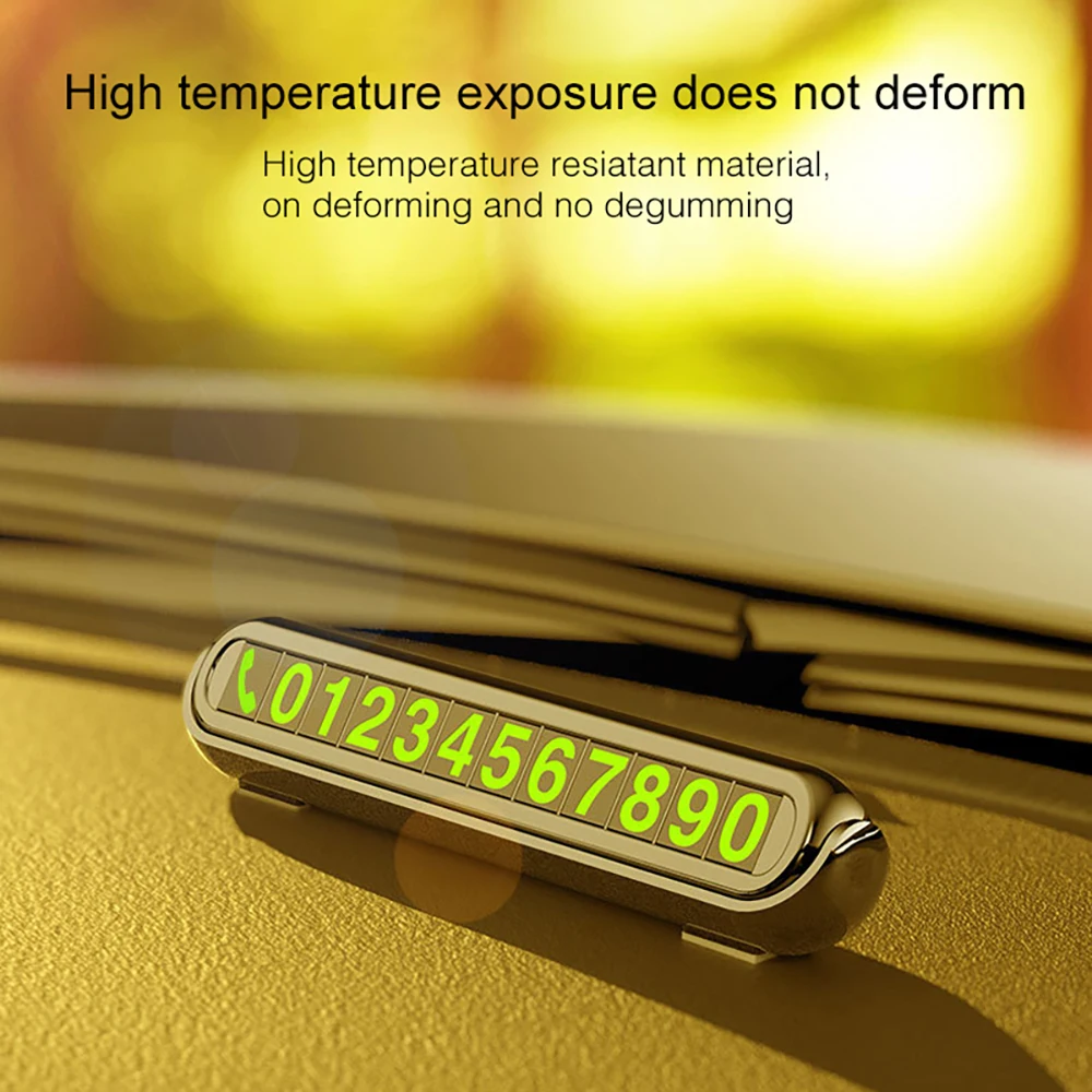 

Car Styling Temporary Parking Card Phone Number Card Plate Telephone Number Car Park Stop In Car-styling Automobile Accessories