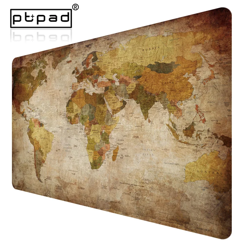 Большой игровой коврик для мыши с картой мира ноутбук настольная клавиатура
