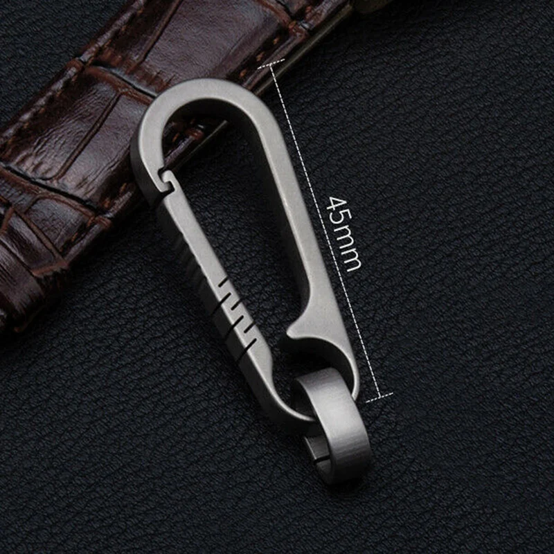 

High Load Capacity Men's Titanium Alloy Keychains Car Key Waist Keychain Pendant Hanging 55mm Outdoor Multi Tool