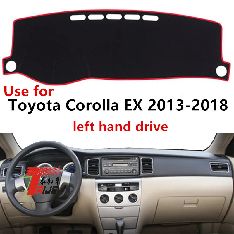 

TAIJS Factory Casual non reflective Polyester Fibre Car Dashboard Cover For TOYOTA EX 2013-2019 Left hand drive