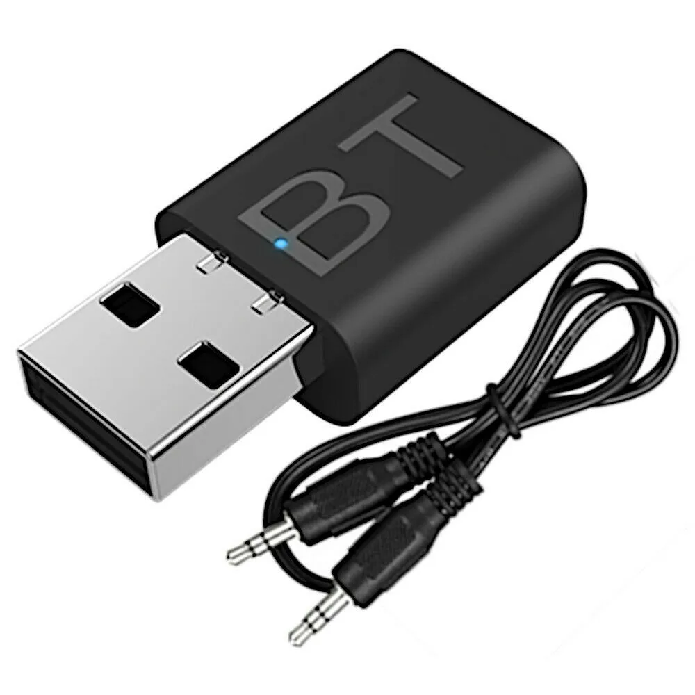 

Bluetooth 5.0 + EDR Audio Transmitter Receiver USB 3.5mm AUX Adapter Car TV PC Speaker For Mac Mainstream Operating Systems