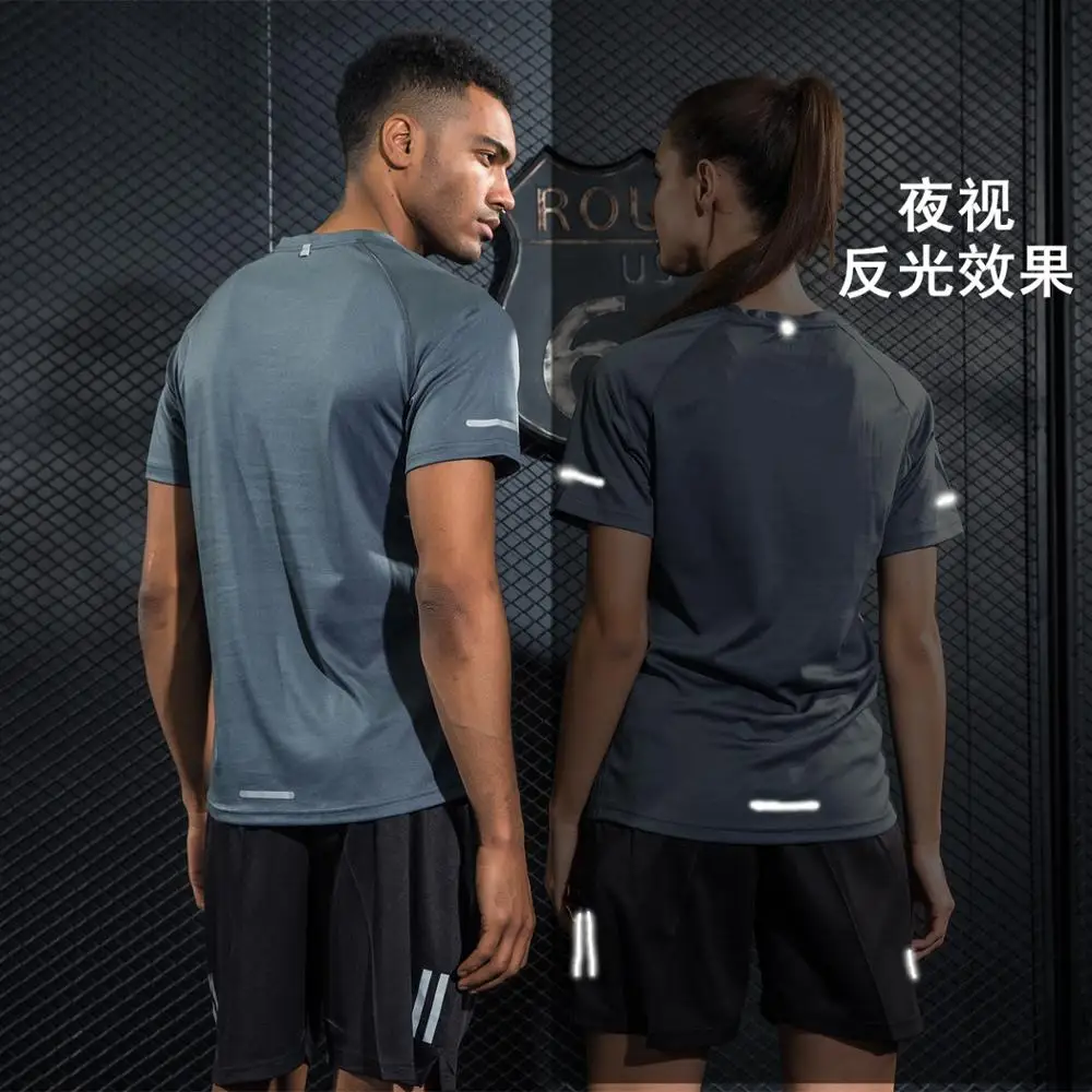 

Men Kids Women T Shirts Quick Dry Elastic Workout Short Sleeve Outdoor Training Sportswear Breathable Running Bodybuilding Shirt