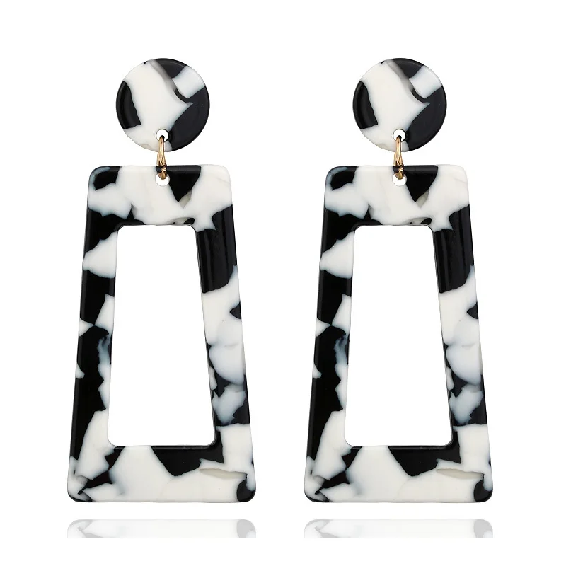 Модные богемные леопардовые висячие серьги черепахового цвета для женщин