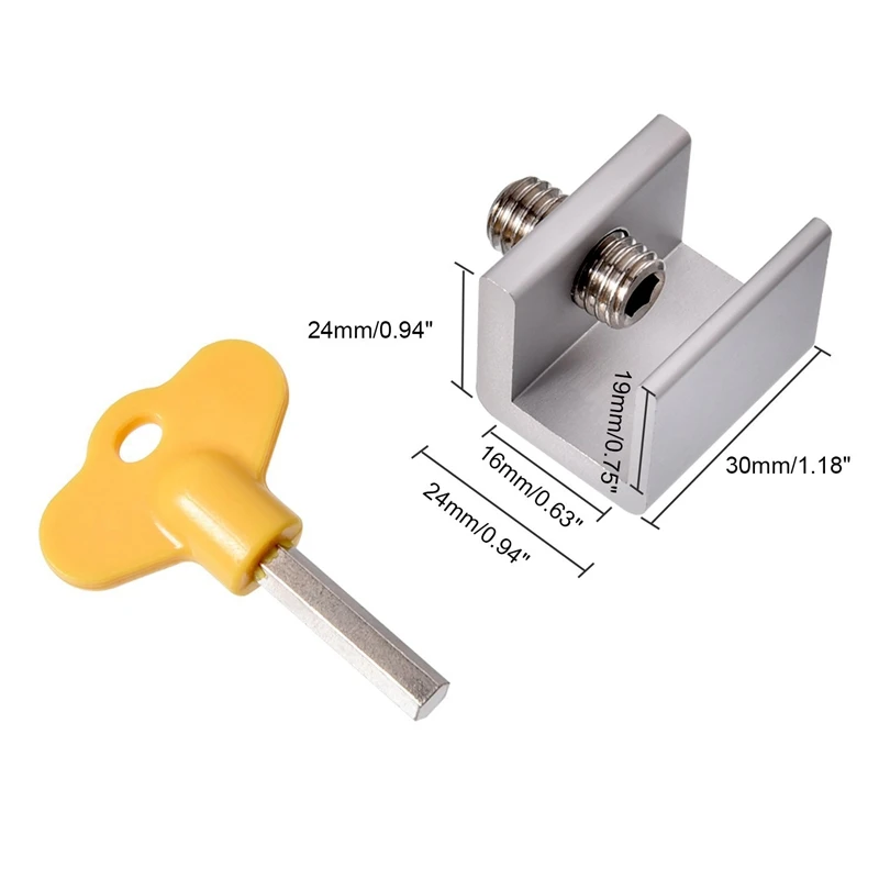 10 шт. регулируемые замки для раздвижных окон замок из алюминиевого сплава