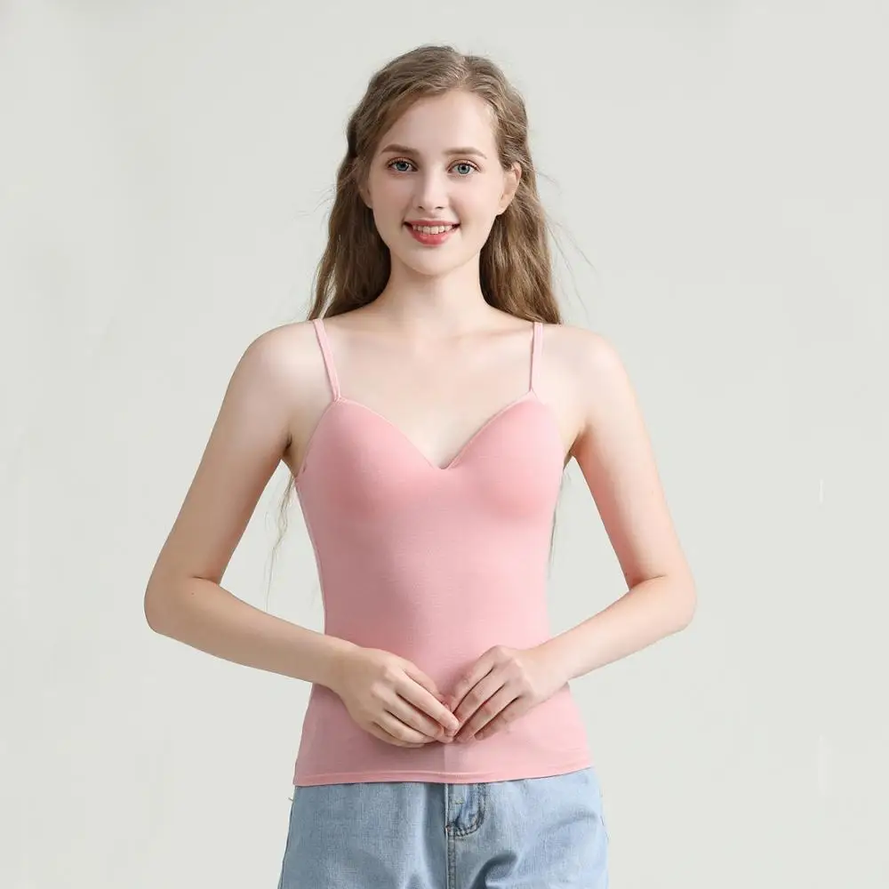 pink Новое поступление, сексуальный трикотажный топ, женская сексуальная майка с v-образным вырезом, майка без рукавов, летняя женская футболка с тонкими бретельками, Короткие топы - Цвет: pink