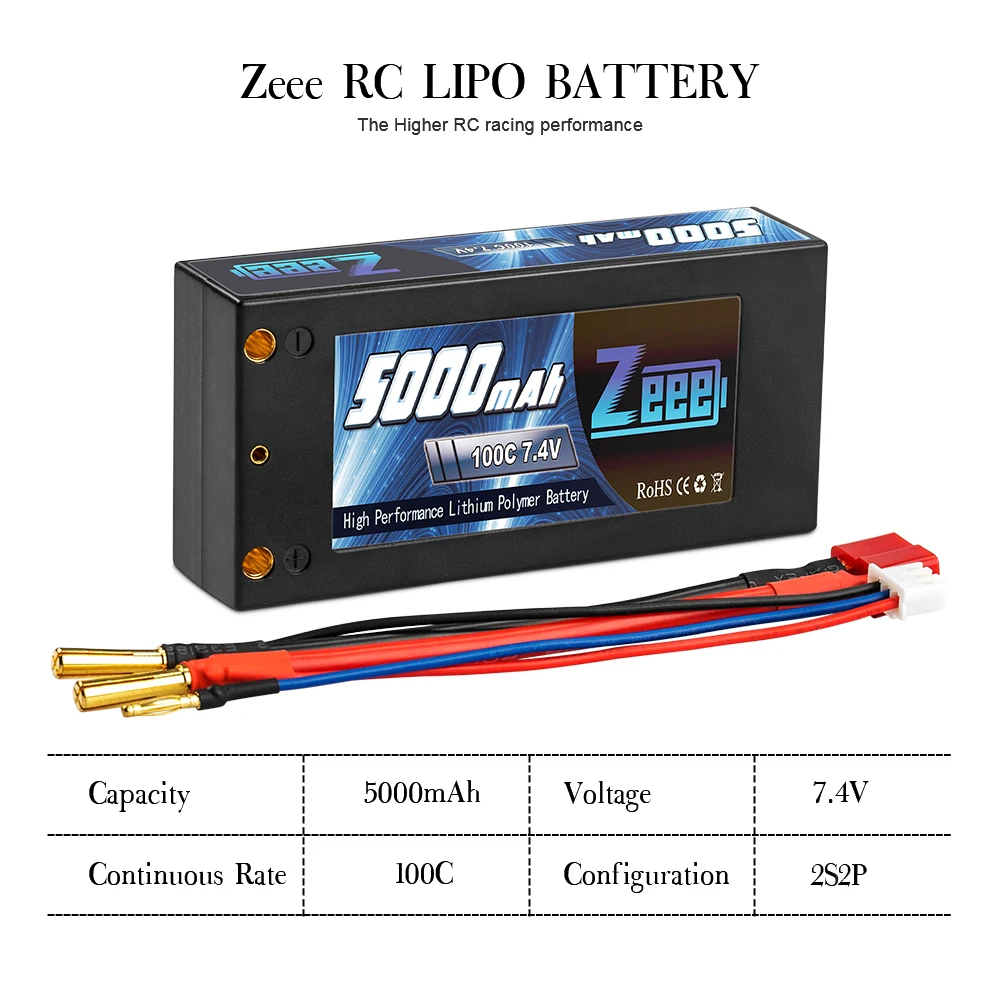 zeee 2s 74 в 100c 5000 мач короткошерстная lipo б