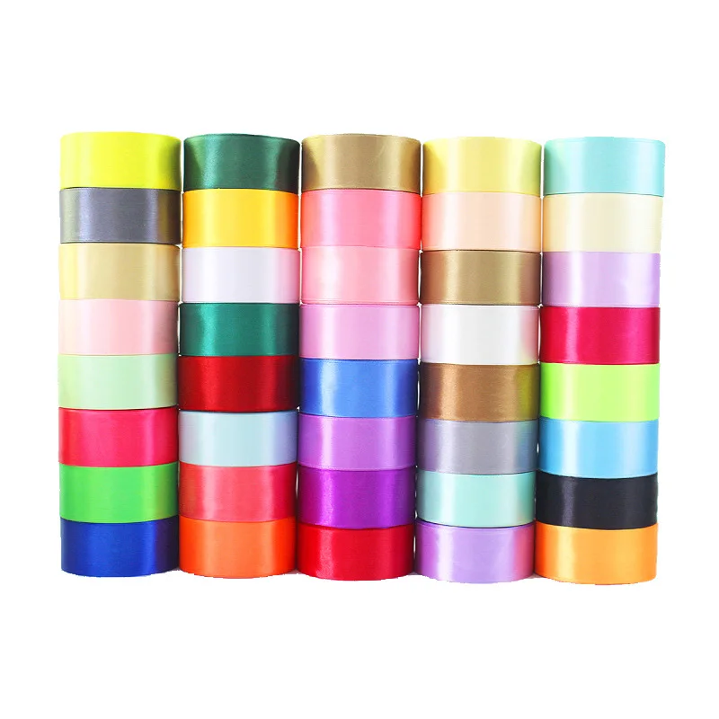 5 ярдов/рулон шелковой атласной ленты Свадебная вечеринка Рождественская Лента