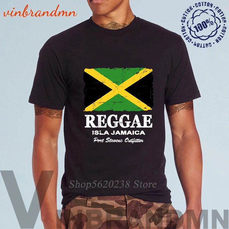 

Регги, Ямайка Флаг мужские футболки высокого качества модные персонализированные футболки Ямайка Флаг Прохладный Красочные летом хипстер...